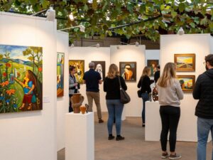 Artwork displayed at the Brunswick Arts Council Visual Arts Show.