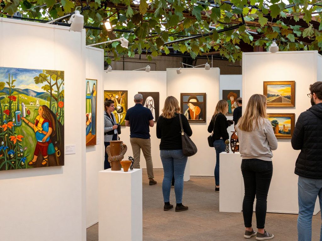 Artwork displayed at the Brunswick Arts Council Visual Arts Show.