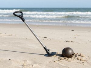 Cannonball discovered on North Myrtle Beach by a couple during metal detecting