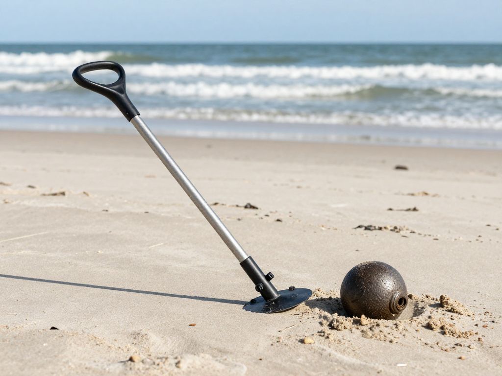 Cannonball discovered on North Myrtle Beach by a couple during metal detecting
