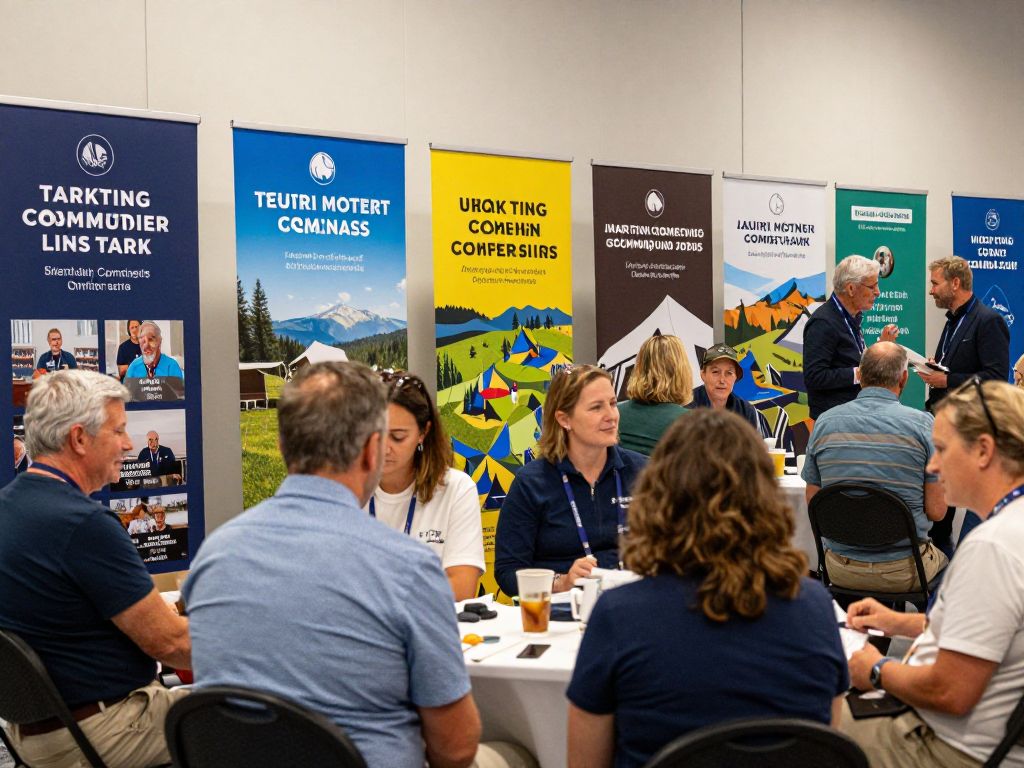 Participants networking at the CARVC Conference showcasing outdoor hospitality.