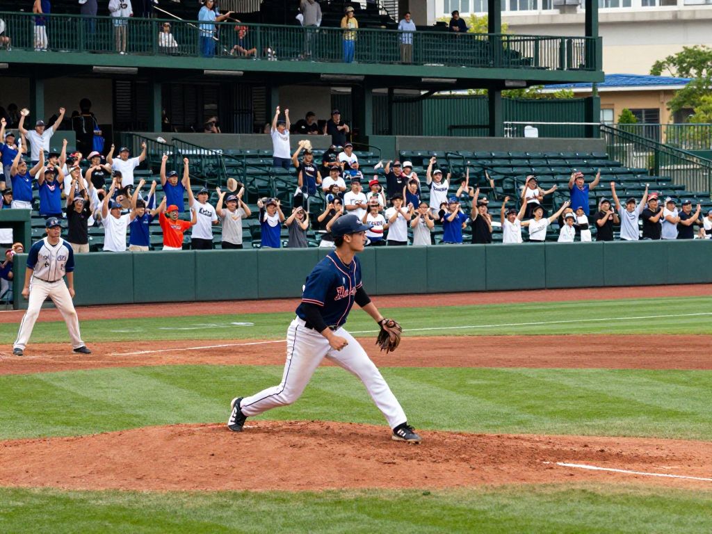 Crowd cheering at Coastal Carolina baseball game