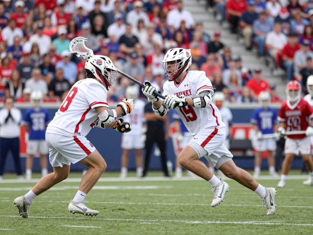 A dynamic scene from a Coastal Carolina Women's Lacrosse match.