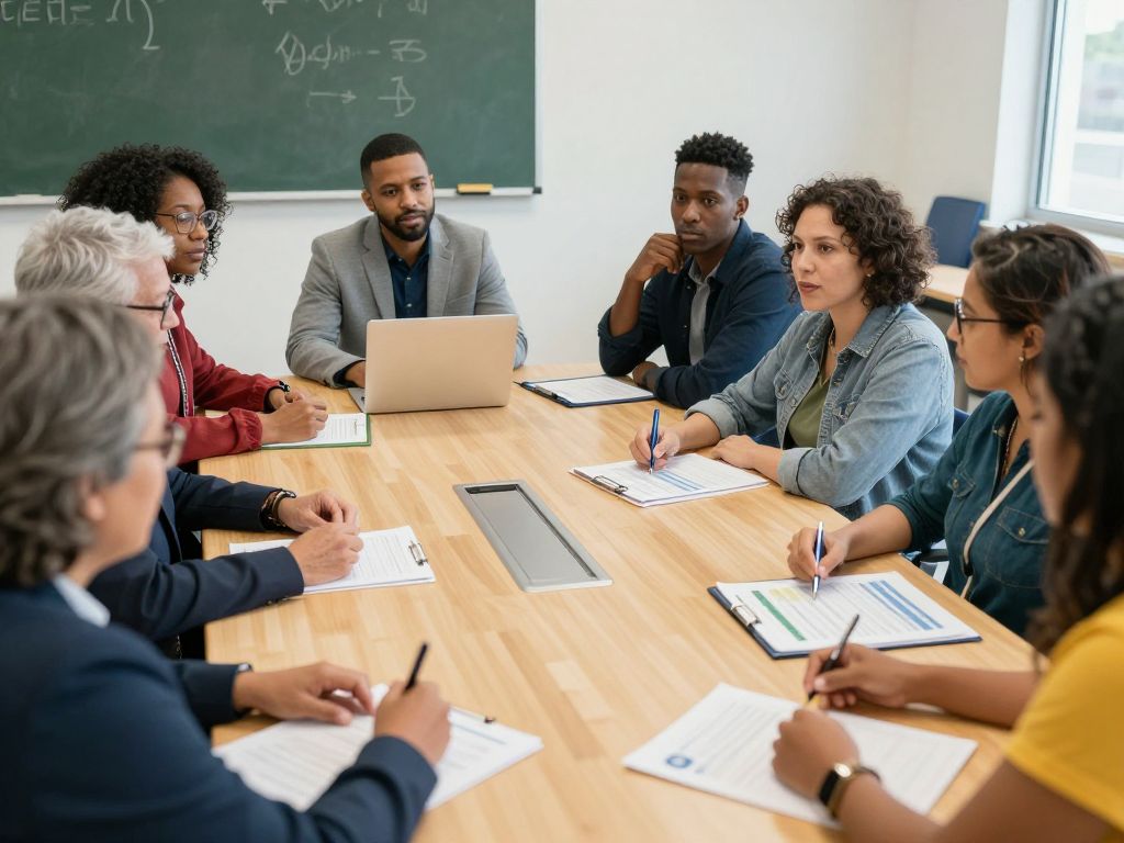 Conway School Board members and community dialogue during budget meeting