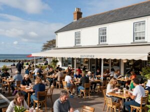 Vibrant restaurant scene in Myrtle Beach showcasing local dining options.
