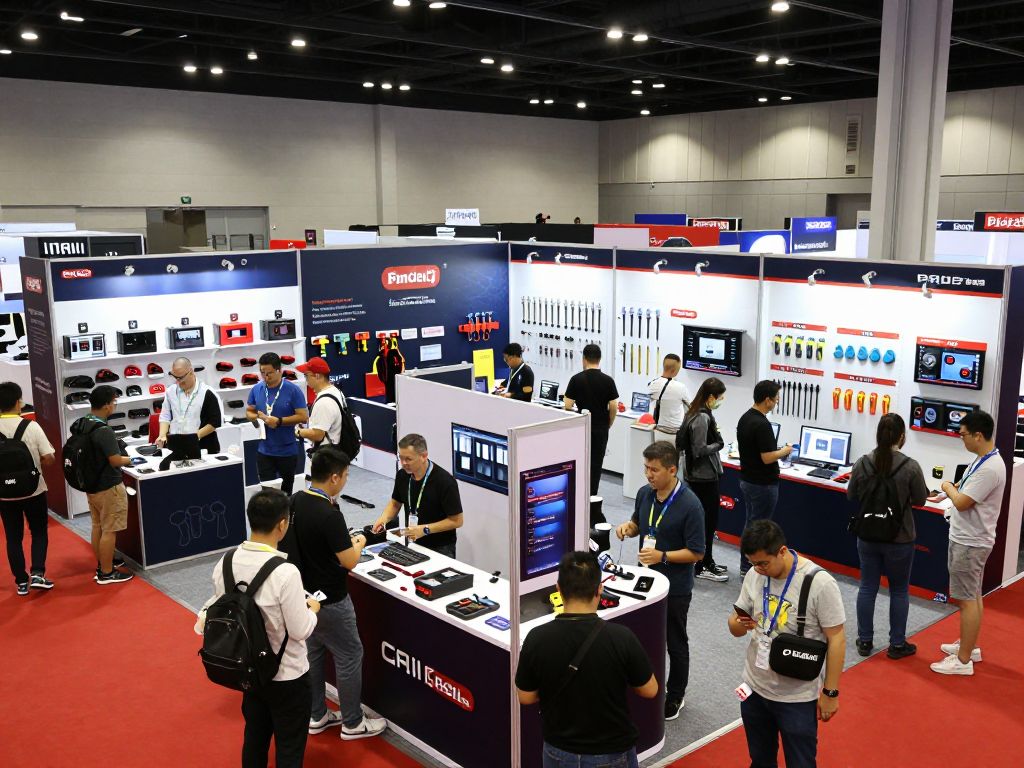 Attendees and exhibitors at the Florida Hardware Show in Myrtle Beach Convention Center