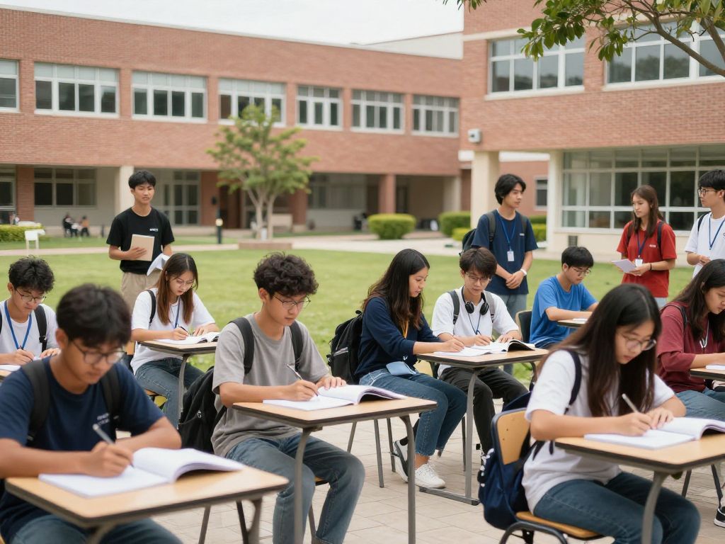 Students at Horry-Georgetown Technical College participating in academic activities