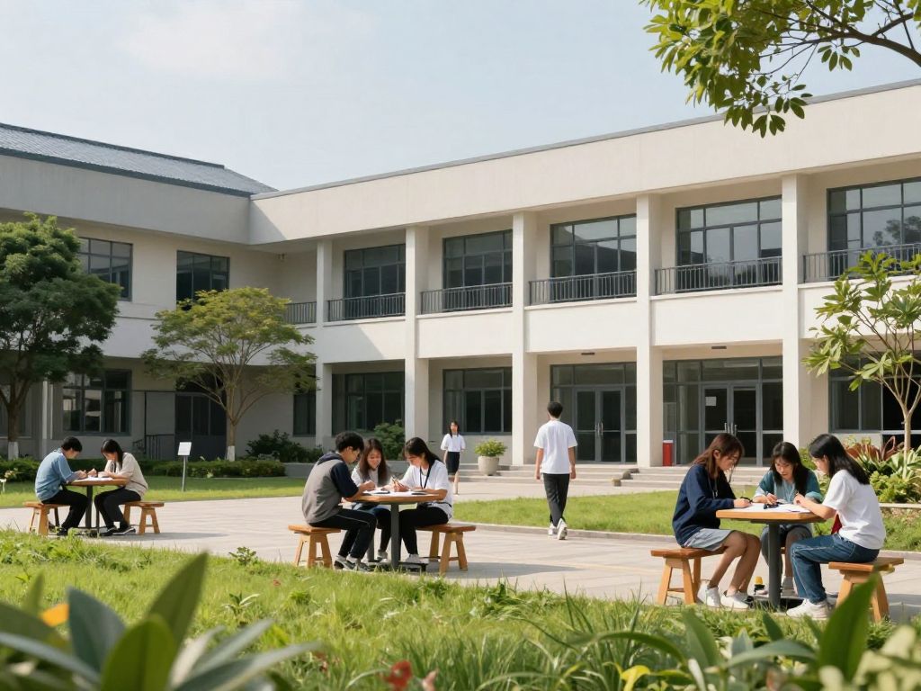 Students learning at Horry-Georgetown Technical College campus