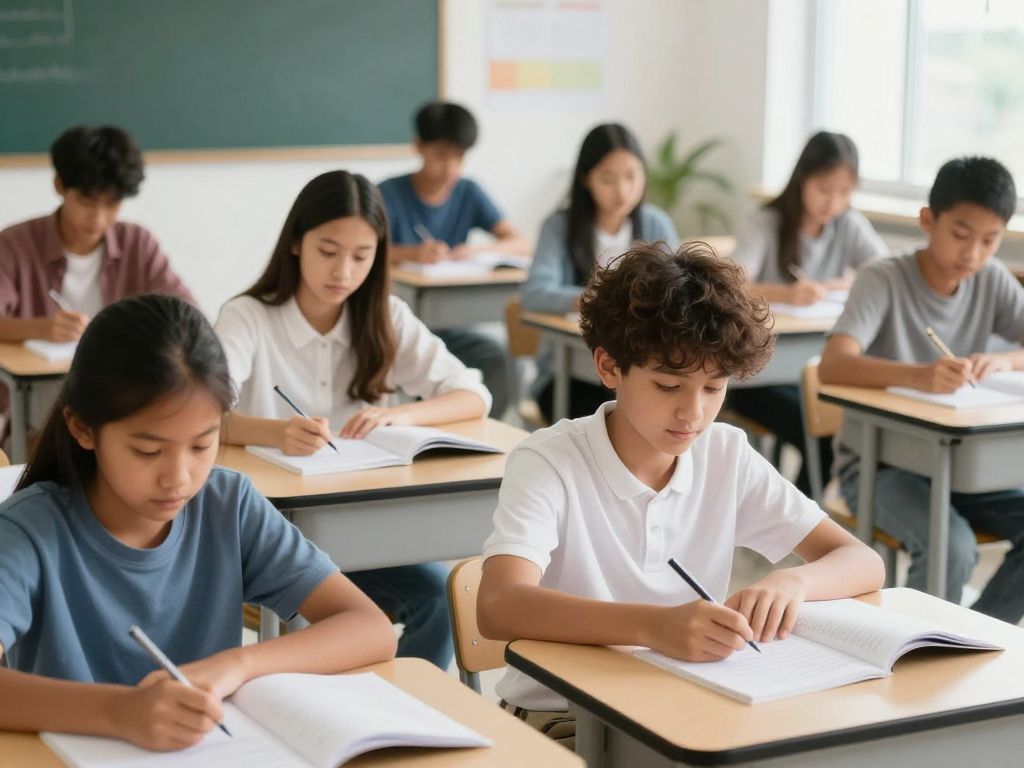 Students engaging in learning activities in Horry County high school