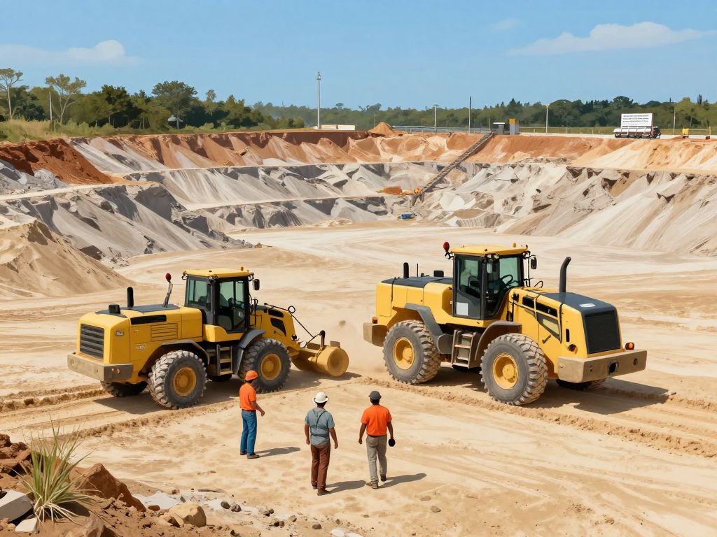Sand mine in Horry County showcasing mining activities and environmental aspects