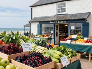 Homestead Junction storefront with fresh farm products