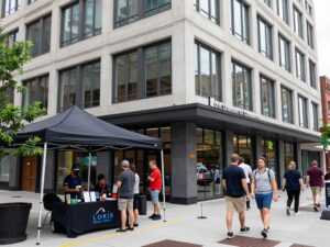 Exterior view of the new Loris Chamber of Commerce headquarters in downtown Loris.
