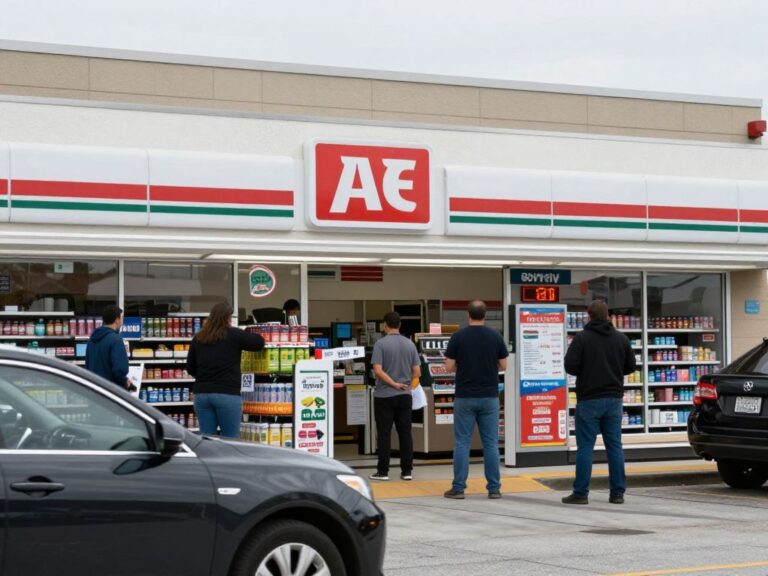 Scene depicting a convenience store in Myrtle Beach with a focus on security.