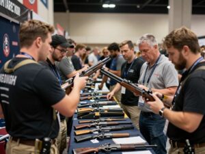 Vendors and attendees at the Myrtle Beach Gun & Knife Show