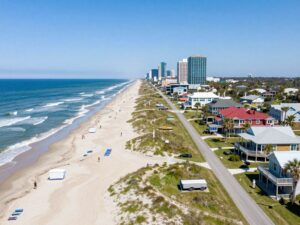 Coastal view of Myrtle Beach with investment potential