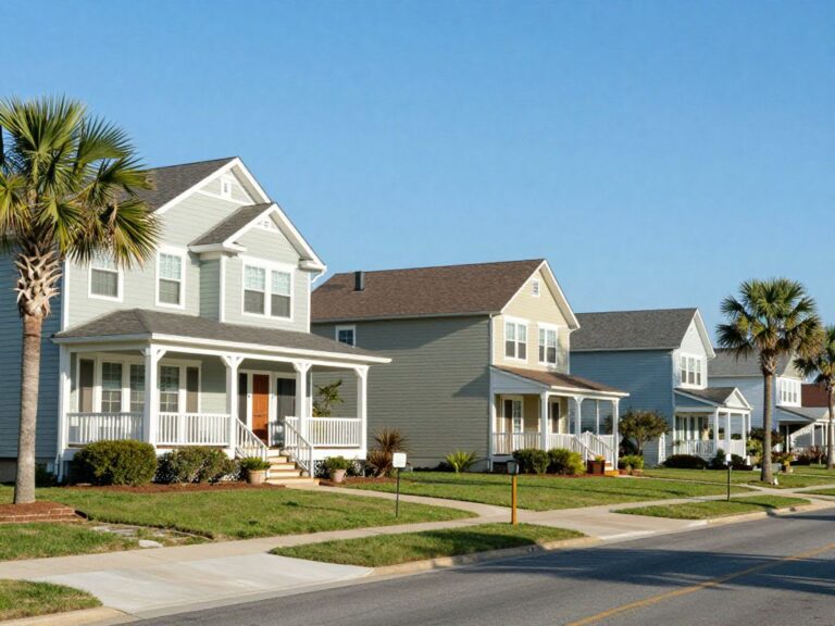 Residential area in Myrtle Beach reflecting community safety.