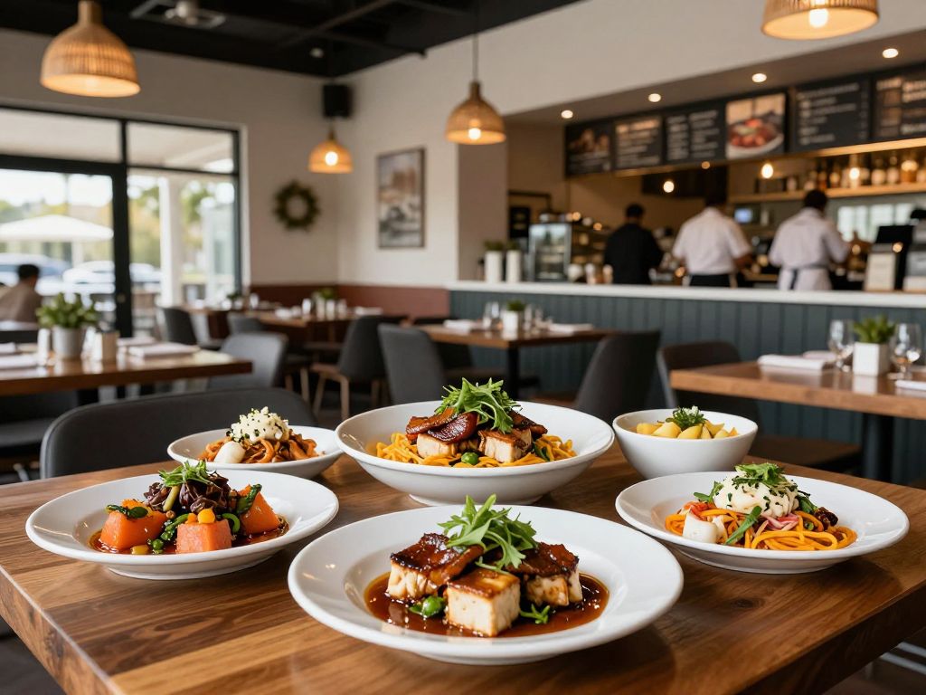 Interior of the new Italian restaurant in Myrtle Beach featuring gourmet dishes