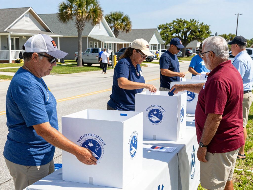 Citizens of North Myrtle Beach participating in the special election.