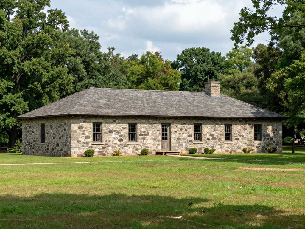 Historic buildings at Oconee Station State Historic Site