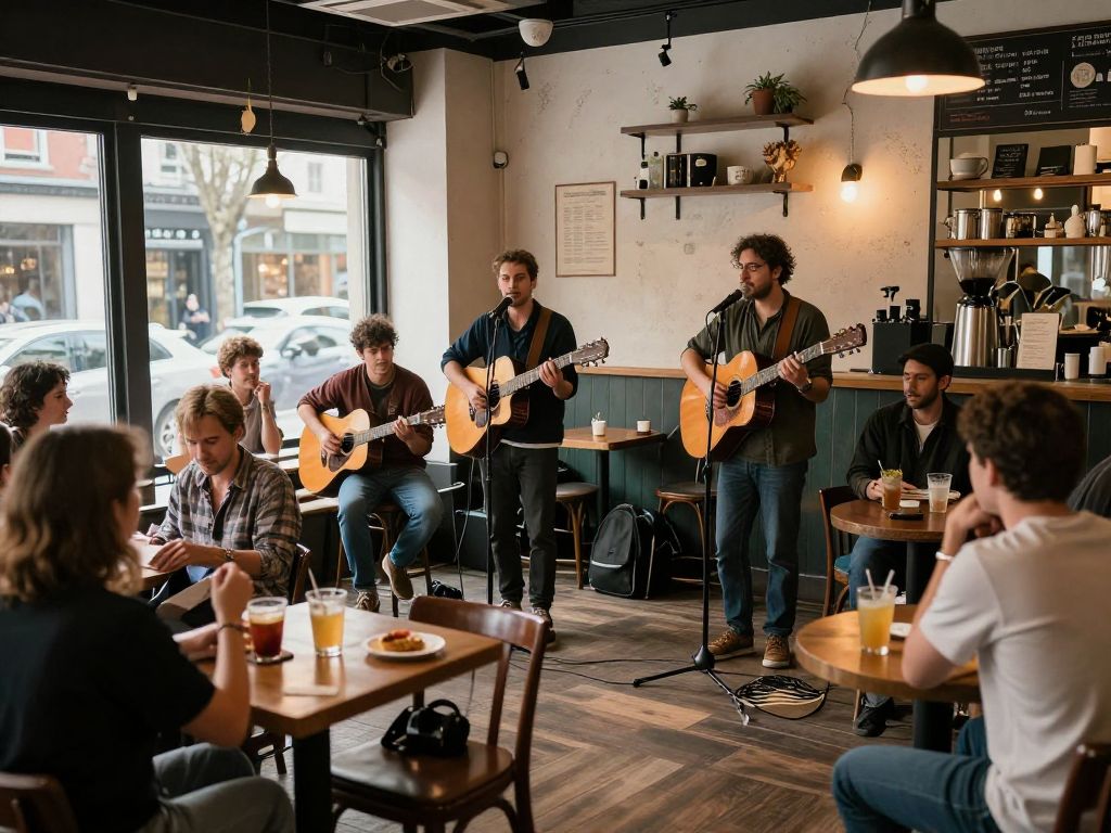 Local talent performing at Fresh Brewed Coffee House in Myrtle Beach