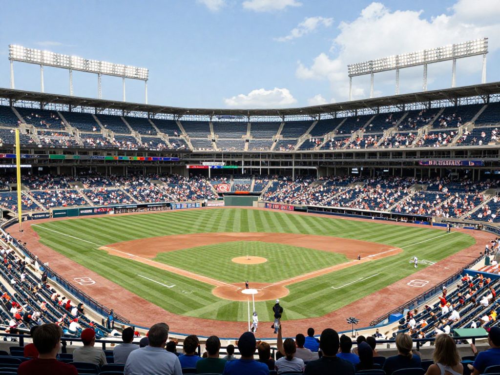 Renovated Pelicans Ballpark in Myrtle Beach with fans cheering.