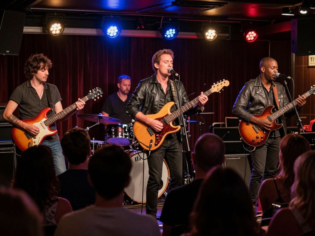 Musicians performing at the Rock N' Soul Revue in Myrtle Beach