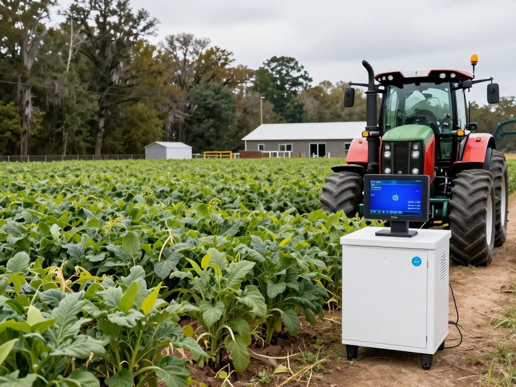 A South Carolina family farm using AI technology.