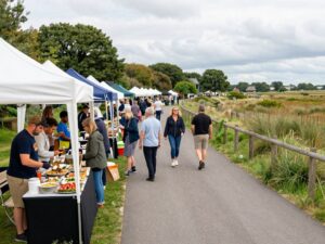 Vibrant food festival scene at Taste of the MarshWalk