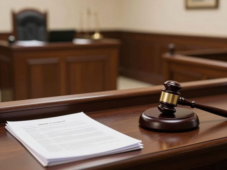 Courtroom scene representing a tax fraud case