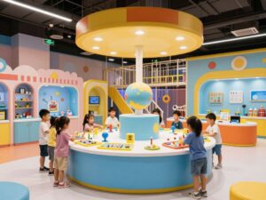 Kids exploring exhibits at WonderWorks during Homeschool Days