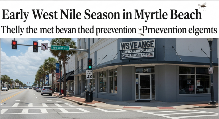 Early West Nile Season Prompts Prevention Efforts in Myrtle Beach