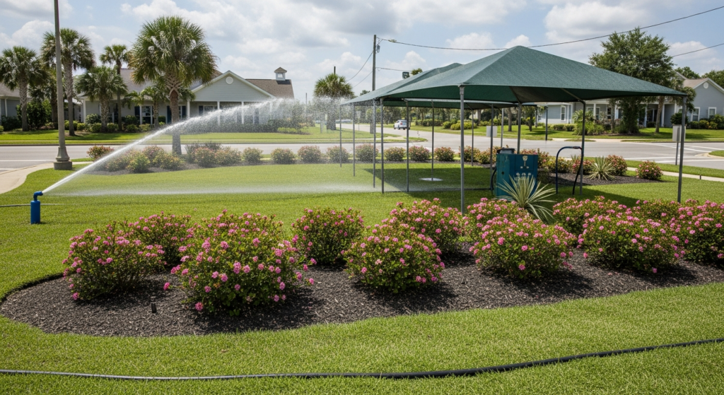 Myrtle Beach Gardens Navigate Summer Heat with Strategic Watering and Shade