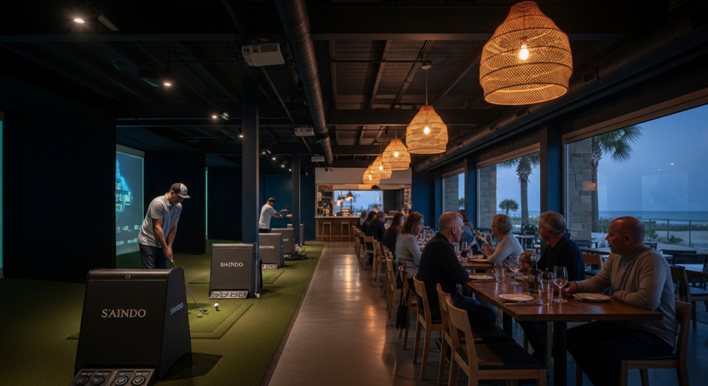 Why South Carolina Restaurants Are Adding Golf Bays