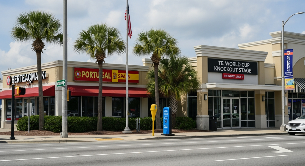 World Cup Knockout Stage Features Portugal-Spain Match on Monday, July 6, Drawing Attention in Myrtle Beach