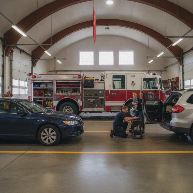 Myrtle Beach Fire Department Hosts Car Seat Safety Event