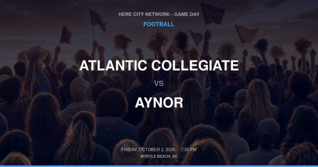 Atlantic Collegiate vs. Aynor — Football Game Day — Aynor, SC — Oct 2, 2026