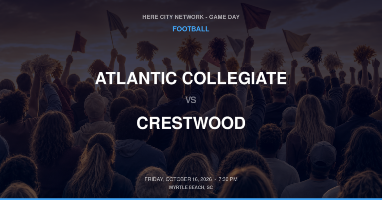 Atlantic Collegiate vs. Crestwood — Football Game Day — Sumter, SC — Oct 16, 2026