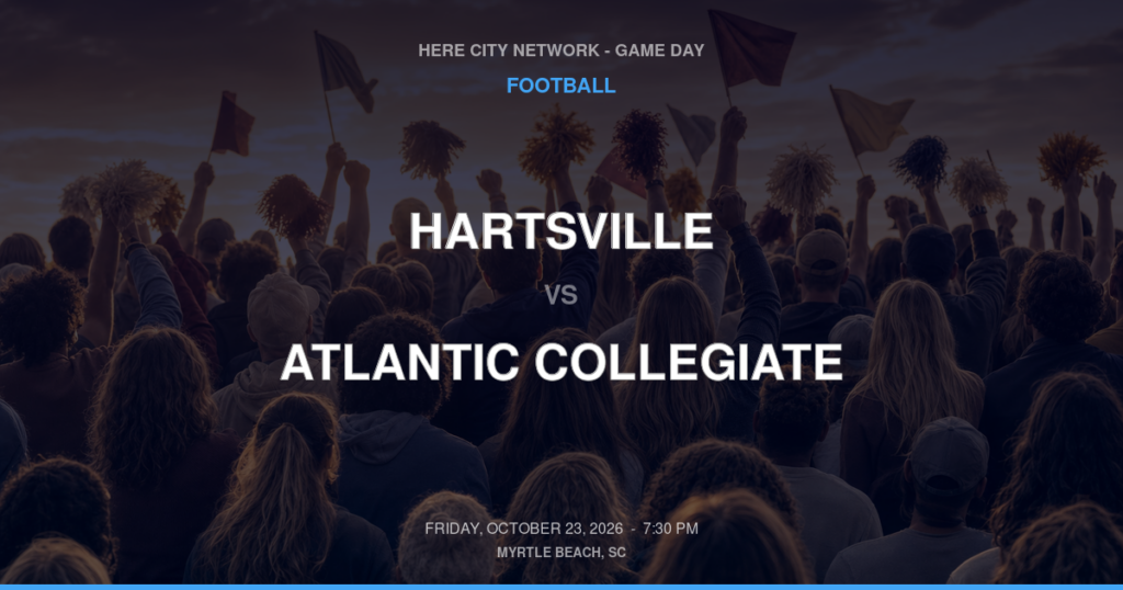 Hartsville vs. Atlantic Collegiate — Football Game Day — Conway, SC — Oct 23, 2026