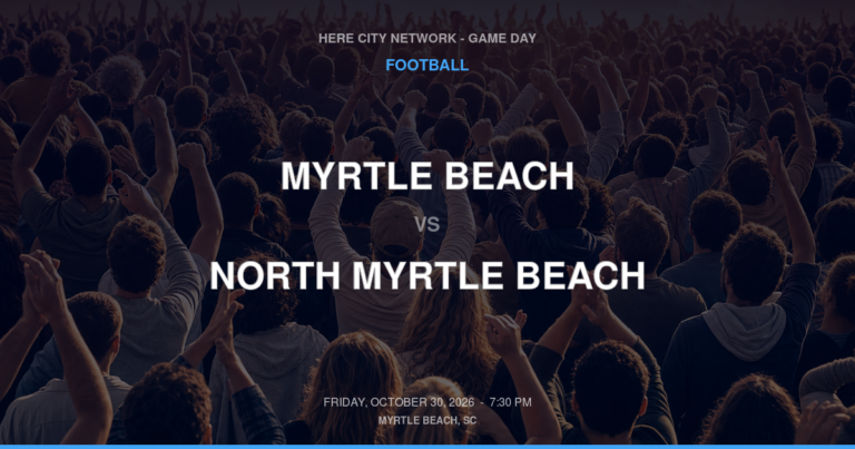 Myrtle Beach vs. North Myrtle Beach — Football Game Day — Little River, SC — Oct 30, 2026