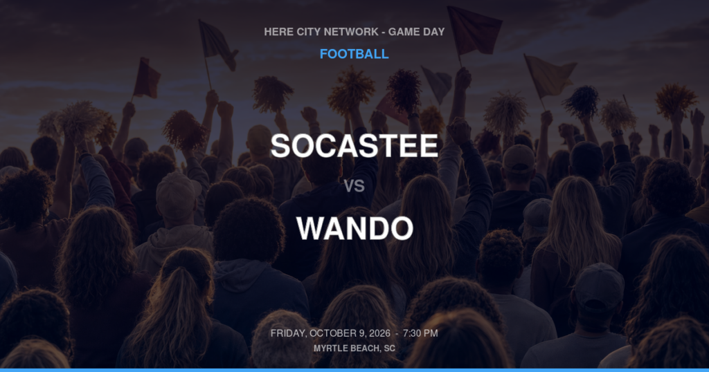 Socastee vs. Wando — Football Game Day — Mount Pleasant, SC — Oct 9, 2026