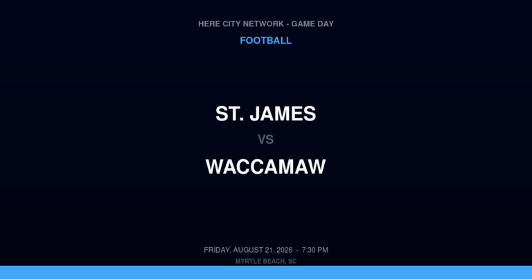 St. James vs. Waccamaw — Football Game Day — Myrtle Beach, SC — Aug 21, 2026