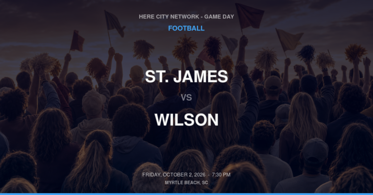 St. James vs. Wilson — Football Game Day — Florence, SC — Oct 2, 2026