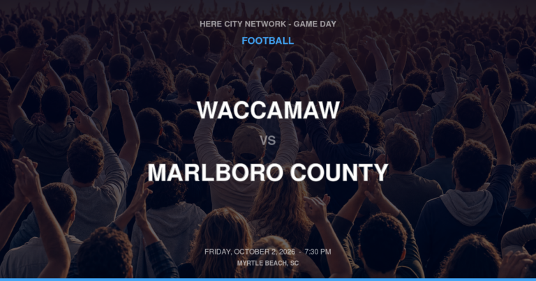 Waccamaw vs. Marlboro County — Football Game Day — Bennettsville, SC — Oct 2, 2026